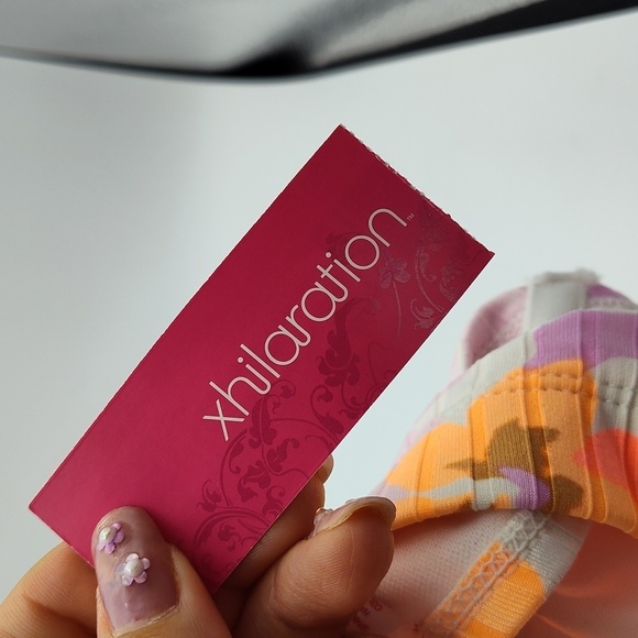 NWT Xhilaration Floral Halter Bikini Top - Picture 5 of 5